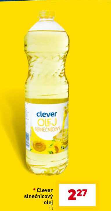 Clever slnečnicový olej 1l