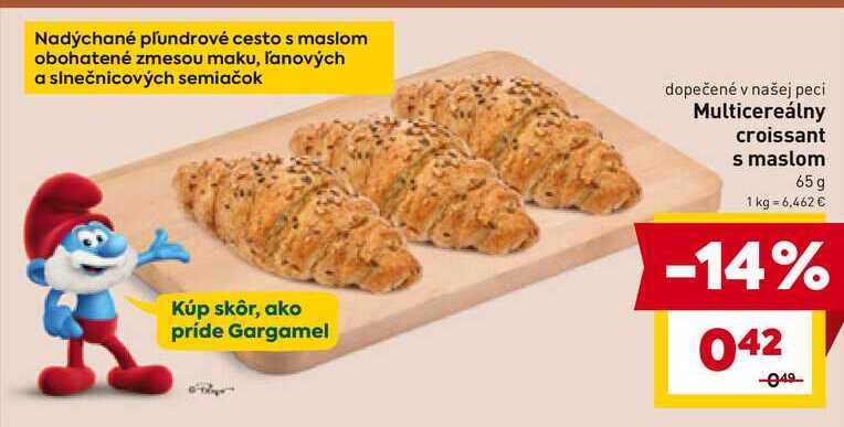 Multicereálny croissant s maslom 65 g