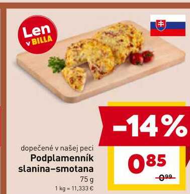 Podplamenník slanina-smotana 75 g 