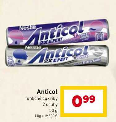 Anticol funkčné cukríky 2 druhy 50 g 