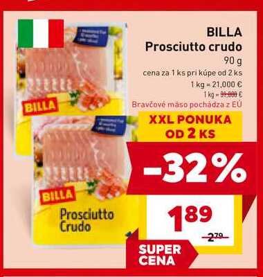 BILLA Prosciutto crudo 90 g 