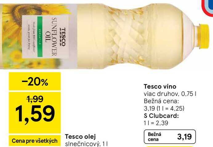 Tesco olej 1l