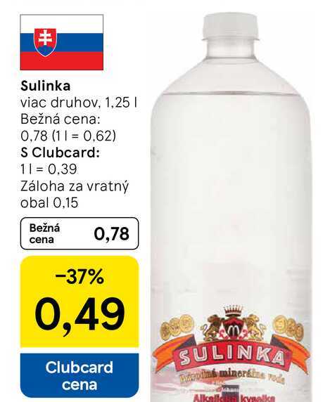 Sulinka viac druhov, 1,25l