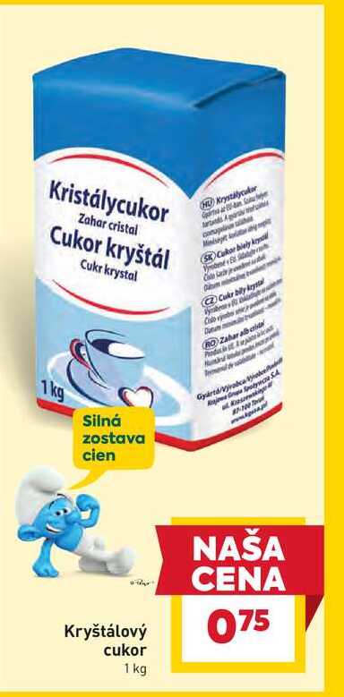 Kryštálový cukor 1 kg 