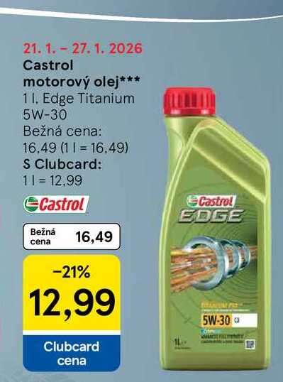 Castrol motorový olej 1L