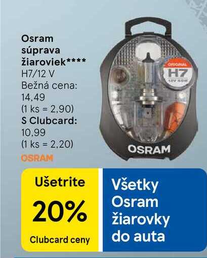 Osram súprava žiaroviek H7/12 V 