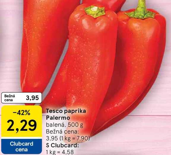 Tesco paprika Palermo balená, 500 g 