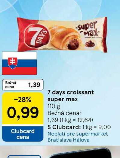 7 days croissant super max 110 g 