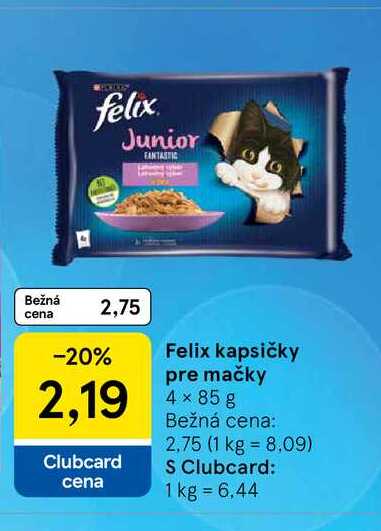 Felix kapsičky pre mačky 4 x 85 g