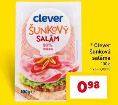 Clever šunková saláma 100 g