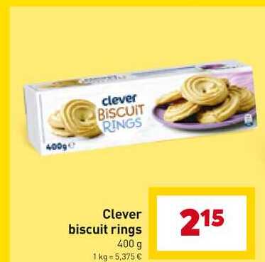 Clever biscuit rings 400 g 