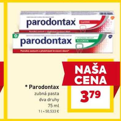 Parodontax zubná pasta dva druhy 75 ml