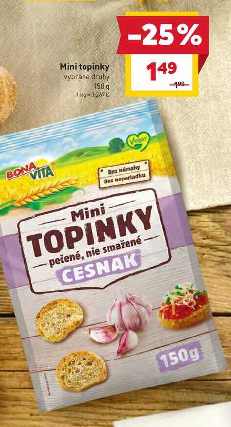 Bona Vita Mini topinky vybrané druhy 150 g