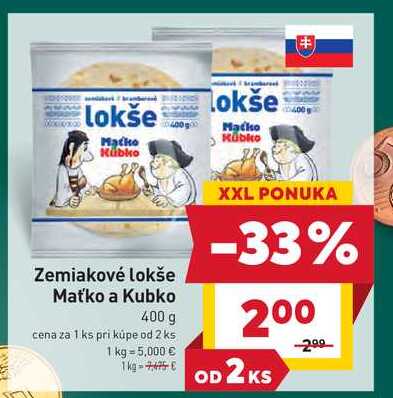 Zemiakové lokše Maťko a Kubko 400 g 