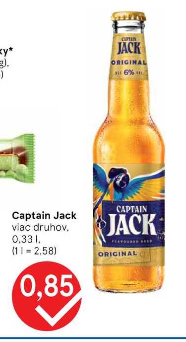 Captain Jack viac druhov 0.33 L