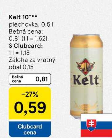 Kelt 10° plechovka, 0,5 l