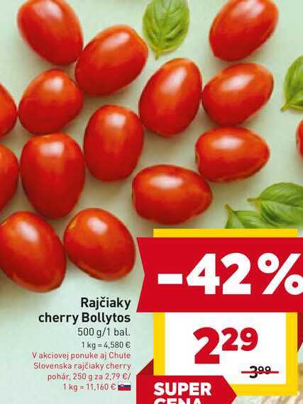 Rajčiaky cherry Bollytos 500 g/1 bal. 