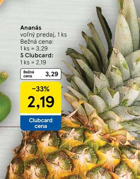 Ananás voľný predaj 1 ks 