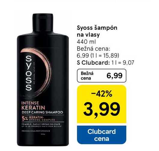 Syoss šampón na vlasy 440 ml 