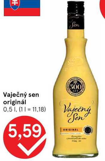 Vaječný sen originál 0,5 l