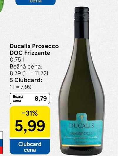 Ducalis Prosecco DOC Frizzante 0.75ĺ