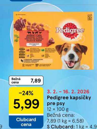Pedigree kapsičky pre psy 12 x 100 g 