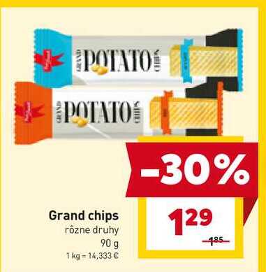 Grand chips rôzne druhy 90 g 