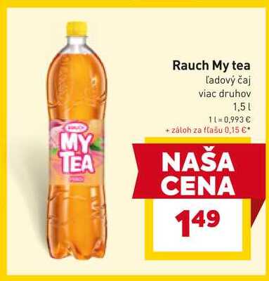 Rauch My tea Ľadový čaj viac druhov 1,5l
