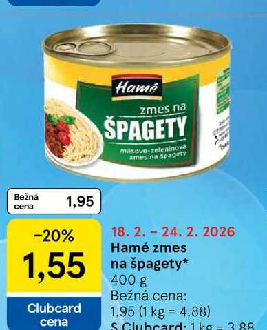 Hamé zmes na špagety 400 g