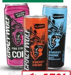 Crazy Wolf energy drink