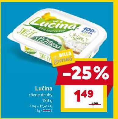 Lučina rôzne druhy 120 g