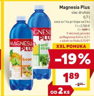 Magnesia Plus viac druhov 0,7L 