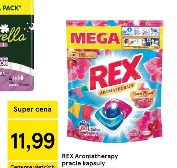 REX Aromatherapy pracie kapsuly 60ks