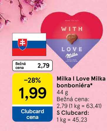 Milka I Love Milka bonboniéra 44g