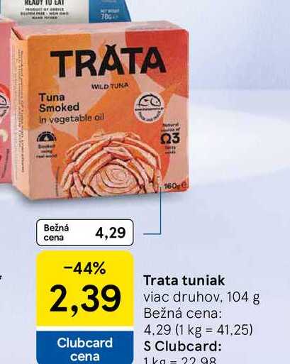 Trata tuniak viac druhov 104 g