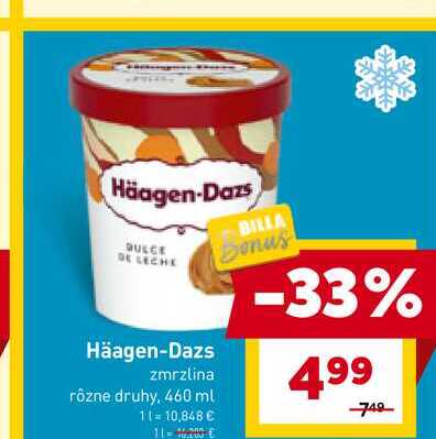 Häagen-Dazs zmrzlina rôzne druhy, 460 ml