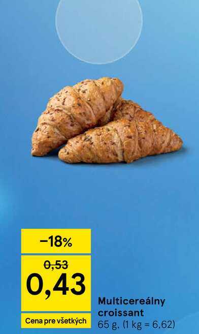 Multicereálny croissant 65 g