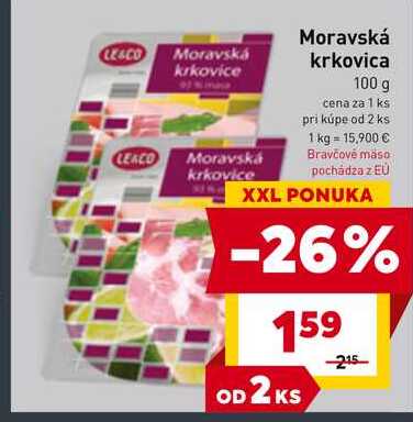 LE&CO Moravská krkovice 100 g 