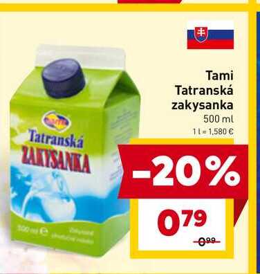 Tami Tatranská zakysanka 500 ml