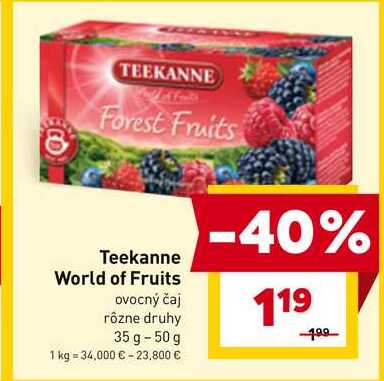 Teekanne World of Fruits ovocný čaj rôzne druhy 35 g - 50 g 