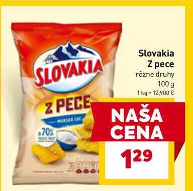 Slovakia Z pece rôzne druhy 100 g 
