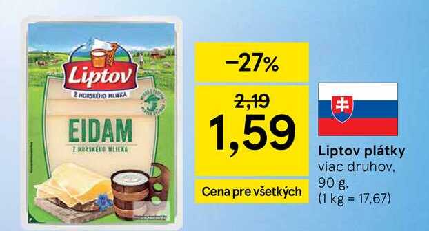 Liptov plátky viac druhov, 90 g