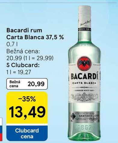 Bacardi Carta Blanca 0,7 l