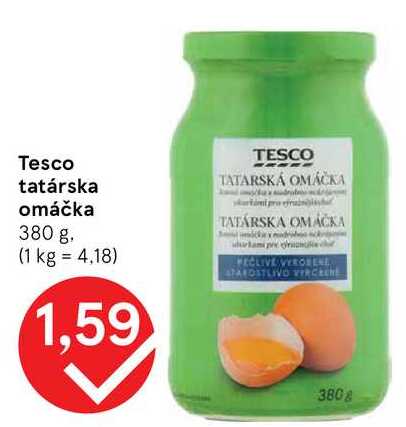 Tesco tatárska omáčka 380 g