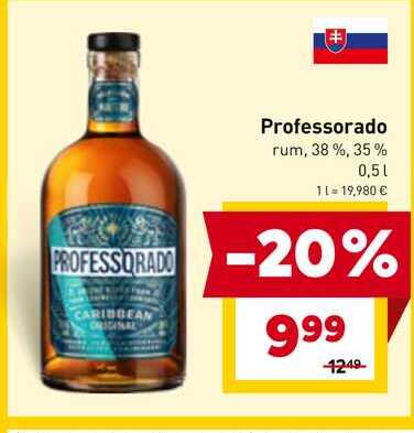 Professorado rum, 38 %, 35% 0,5l