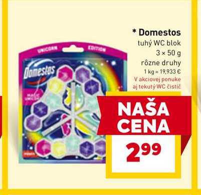 Domestos tuhý WC blok 3 x 50 g 