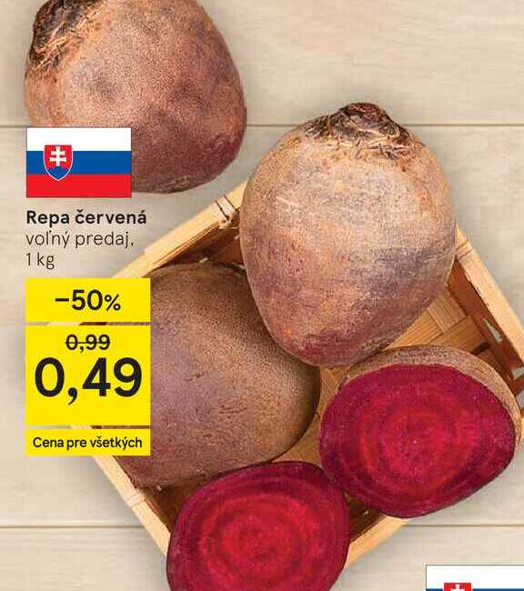 Repa červená voľný predaj 1 kg