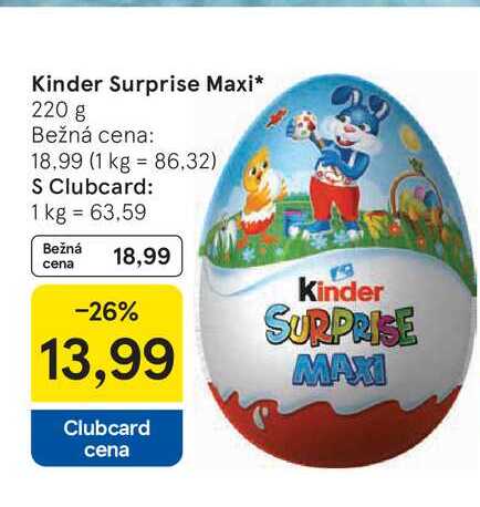 Kinder Surprise Maxi 220 g 