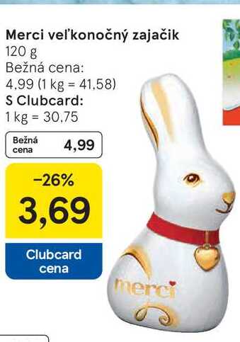 Merci veľkonočný zajačik 120 g 