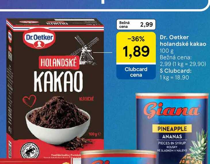 Dr. Oetker holandské kakao 100 g 